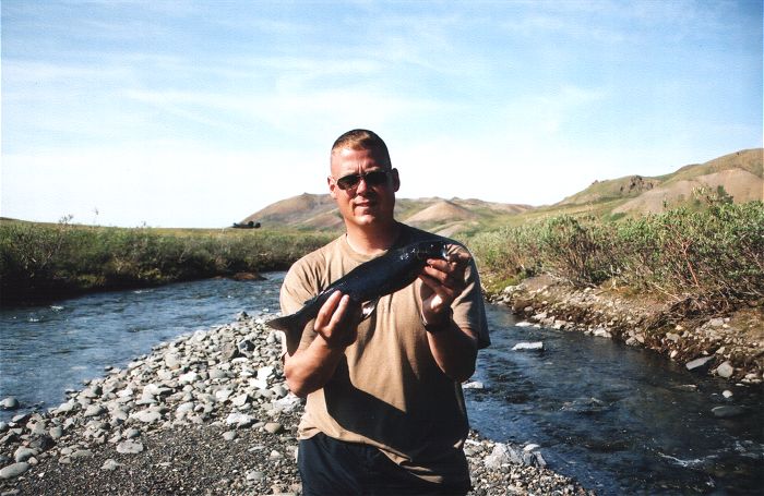 Gene Frasier catches dinner.