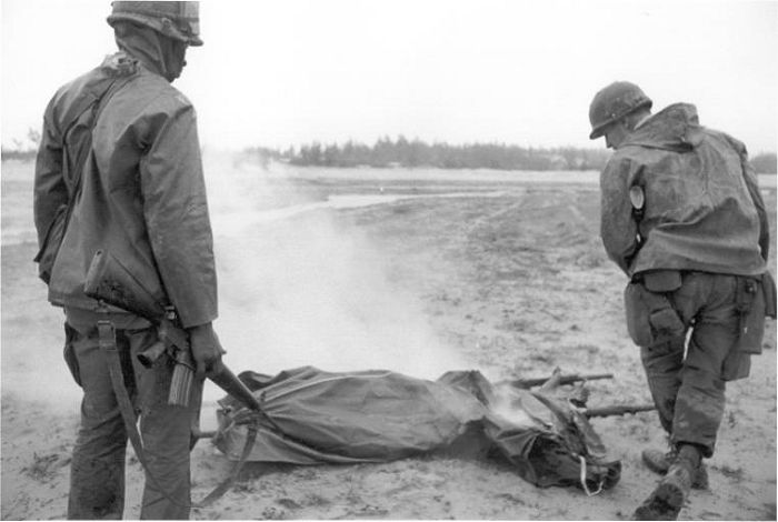 66-19032 at the crash site in the Republic of Vietnam.