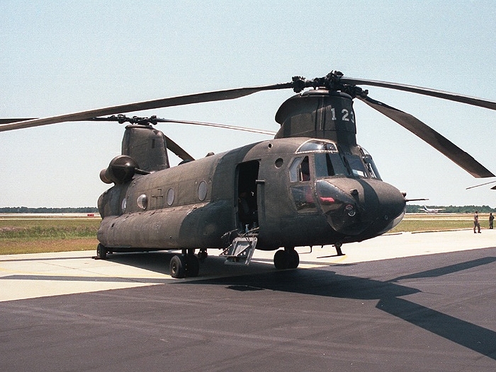 A view of 69-17123 while sitting on the ramp at Panama City Airport in May of 1988. This was one aircraft in a flight of four that stopped to take on fuel at Bay Aviation.