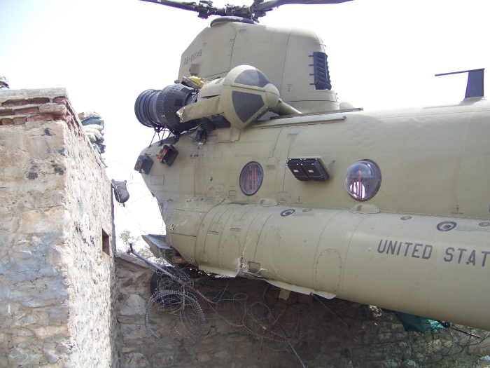 27 July 2010: The apparent cause of the accident was the failure of the Number 2 Engine power turbine (NP) second stage wheel. Notice the holes cut in the fuselage below the engine as razor sharp fragments of the turbine wheels penetrated the aluminum skin.