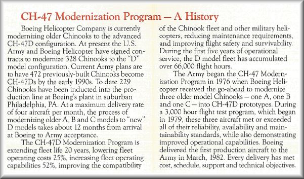 205th ASHC D model fielding pamphlet, Inside - Center, Top, 6 November 1987.