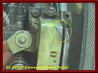 85-24338 Damaged Number 2 Engine Mount.