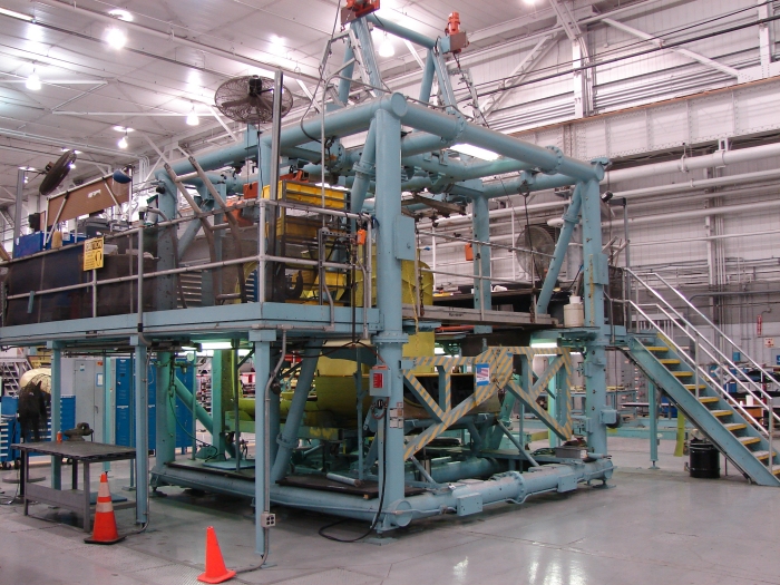 29 January 2010: A look inside the walls of the Boeing Helicopters Center 3 South facility in Ridley Park, Pennsylvania.