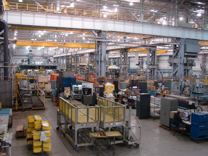 29 January 2010: A look inside the walls of the Boeing Helicopters Center 3 South facility in Ridley Park, Pennsylvania.