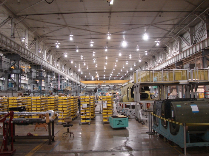 29 January 2010: A look inside the walls of the Boeing Helicopters Center 3 South facility in Ridley Park, Pennsylvania.