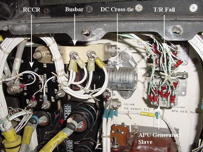 Relays and Components contained within the Number Two Power Distribution Panel.